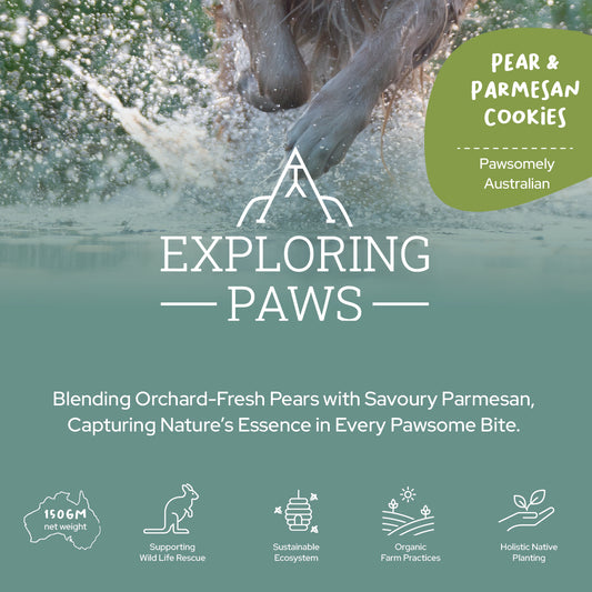 Pear & Parmesan Rustic Training Cookies